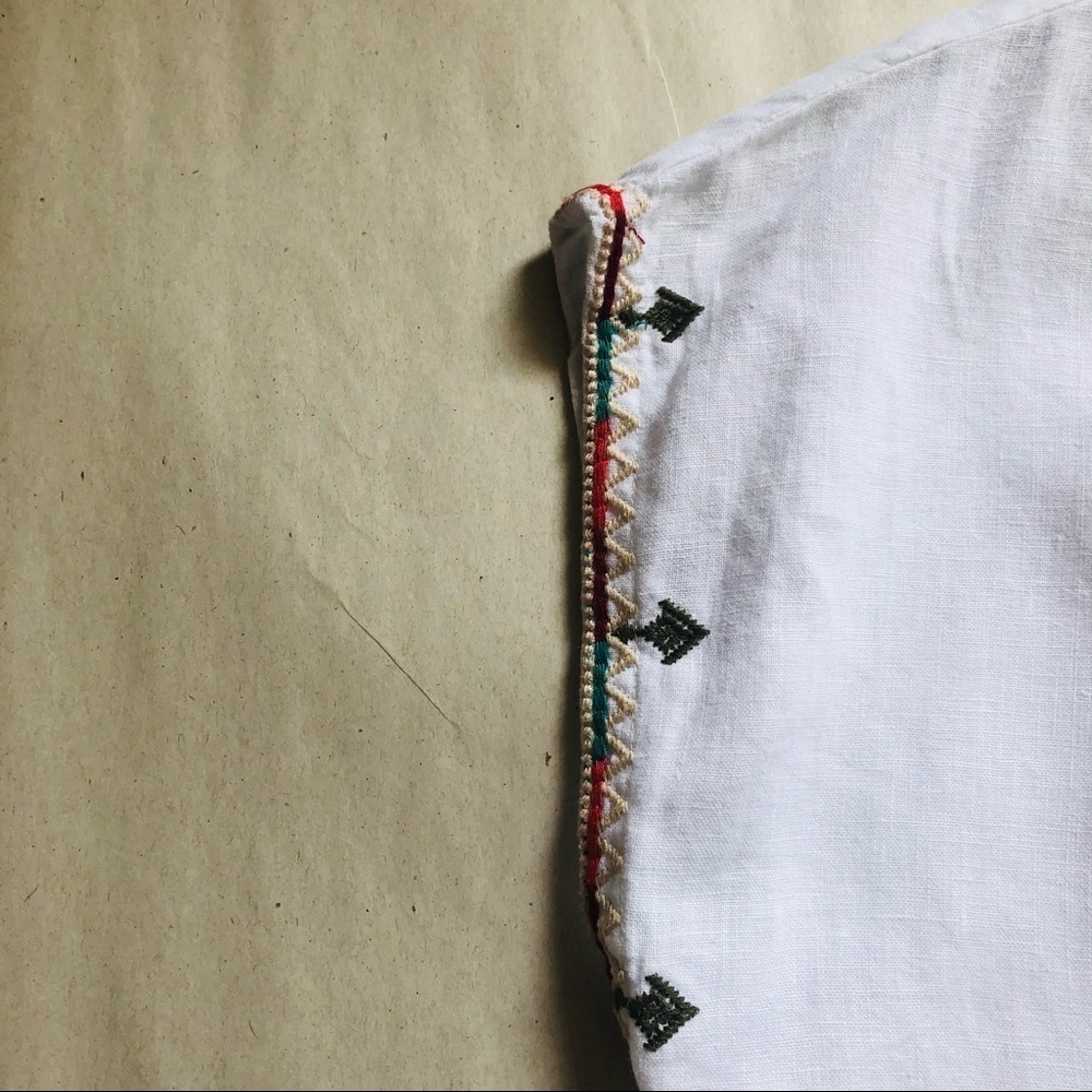 Johnny Was Verena Linen Easy Yoke Embroidered Tunic - Picture 6 of 12